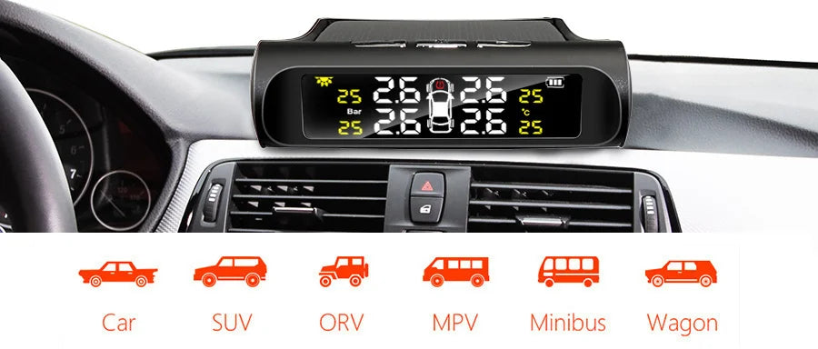 Sensor de Monitoreo de Presión de Llantas Solar (TPMS)