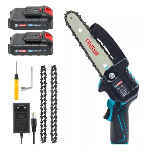 Motosierra inalámbrica 6 pulgadas + Doble cargador