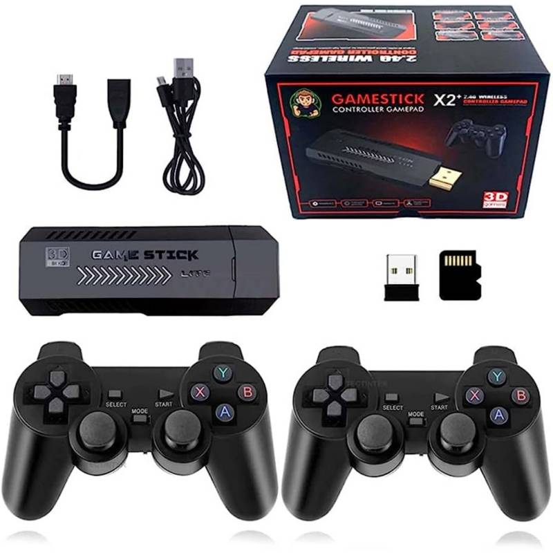 Consola De Juegos Retro M8 Con 2 Mandos Inalámbricos - Más De 20.000 Juegos Clásicos En 4K Para Niños Y Adultos