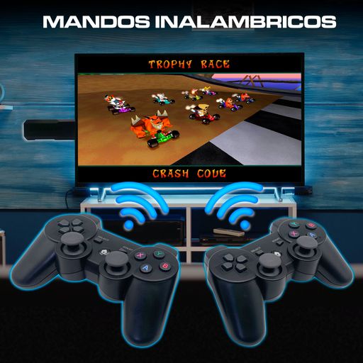 Consola de video juegos retro 40000 juegos 64 GB+ 2 mandos inalámbricos