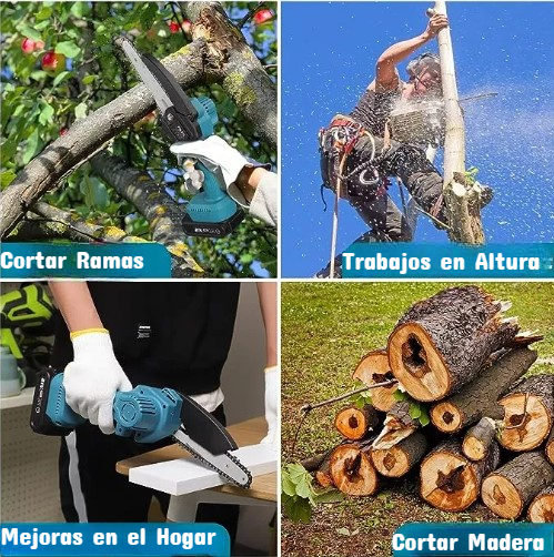 Motosierra inalámbrica 6 pulgadas + Doble cargador